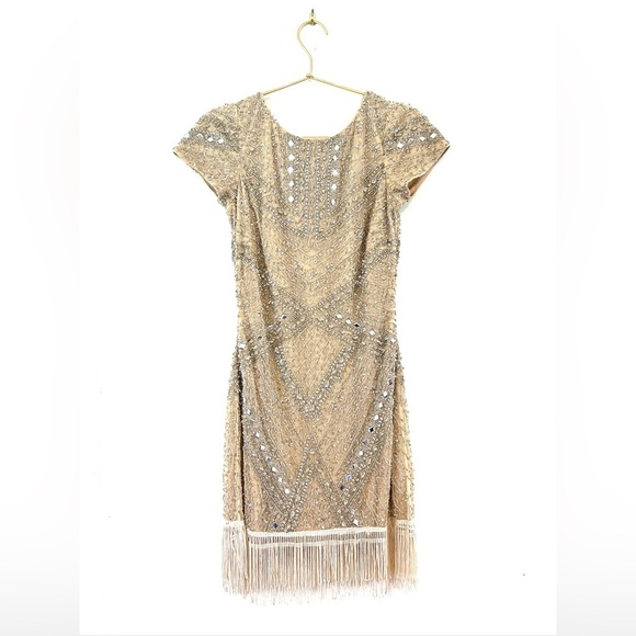 Aidan Mattox Sequins Sparkle Mini Dress 6 - Picture 1 of 12